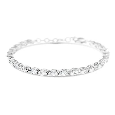 Sterling Silver Cubic Zirconia Tennis Bracelet 151079