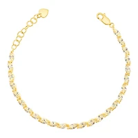 Gold Plated Sterling Silver Yellow Cubic Zirconia Bracelet 153239
