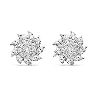 Bridal Silver Cubic Zirconia Earrings 149308
