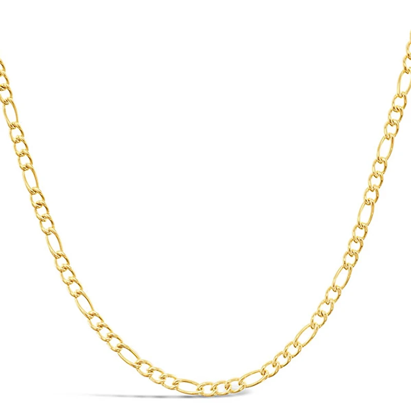 Stainless Steel 2mm Figaro Gold Chain 146580-583-586