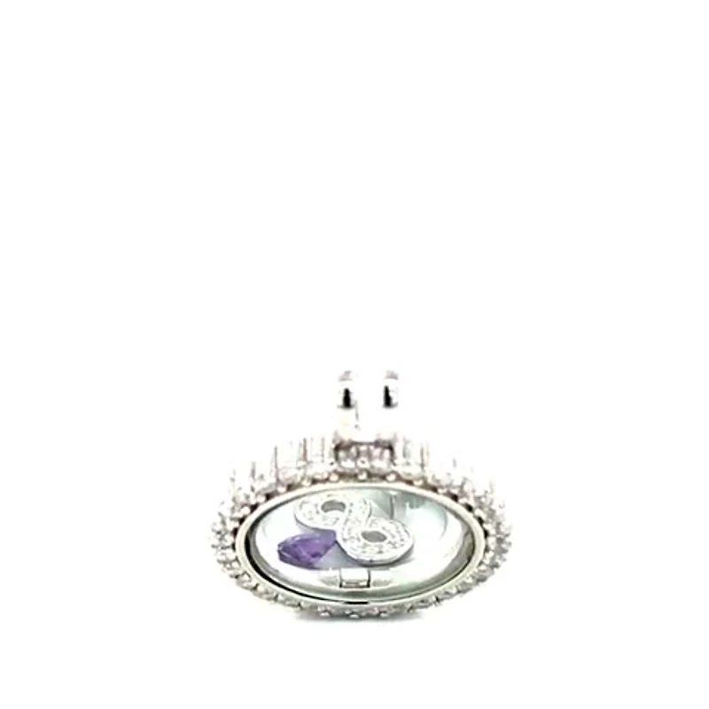 Sterling Silver Cubic Zirconia Necklace 130700