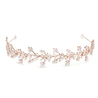 Bridal Rosegold Cubic Zirconia Hair Band 149224