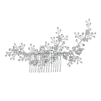 Bridal Silver leaf Hair Comb