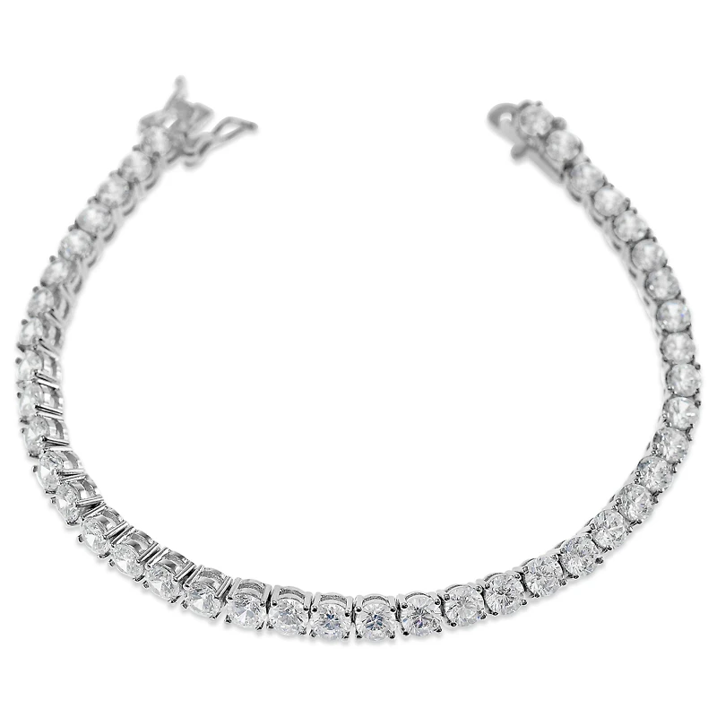 Fashion Silver Cubic Zirconia Tennis Bracelet