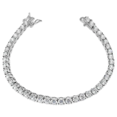 Fashion Silver Cubic Zirconia Tennis Bracelet