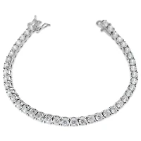 Fashion Silver Cubic Zirconia Tennis Bracelet