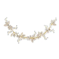 Bridal Gold Leaf Hair Vine 142065
