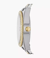 Fossil Scarlette Two Tone Stainless Steel Watch 130991