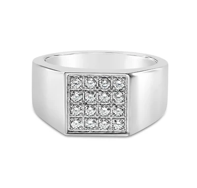 Men's Stainless Steel Cubic Zirconia Ring 142458
