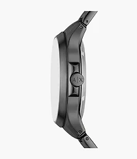 Armani Exchange Automatic Gunmetal Stainless Steel Watch