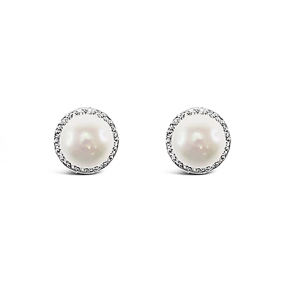 Bridal Silver Cubic Zirconia Earrings 149304