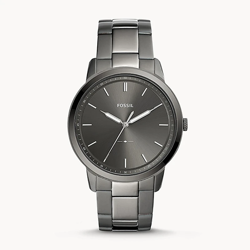 Fossil The Minimalist Three-Hand Smoke Stainless Steel Watch 133140