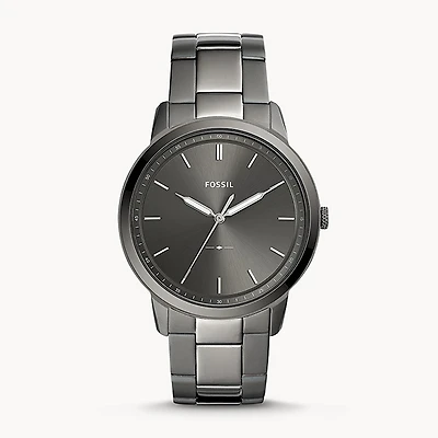 Fossil The Minimalist Three-Hand Smoke Stainless Steel Watch 133140