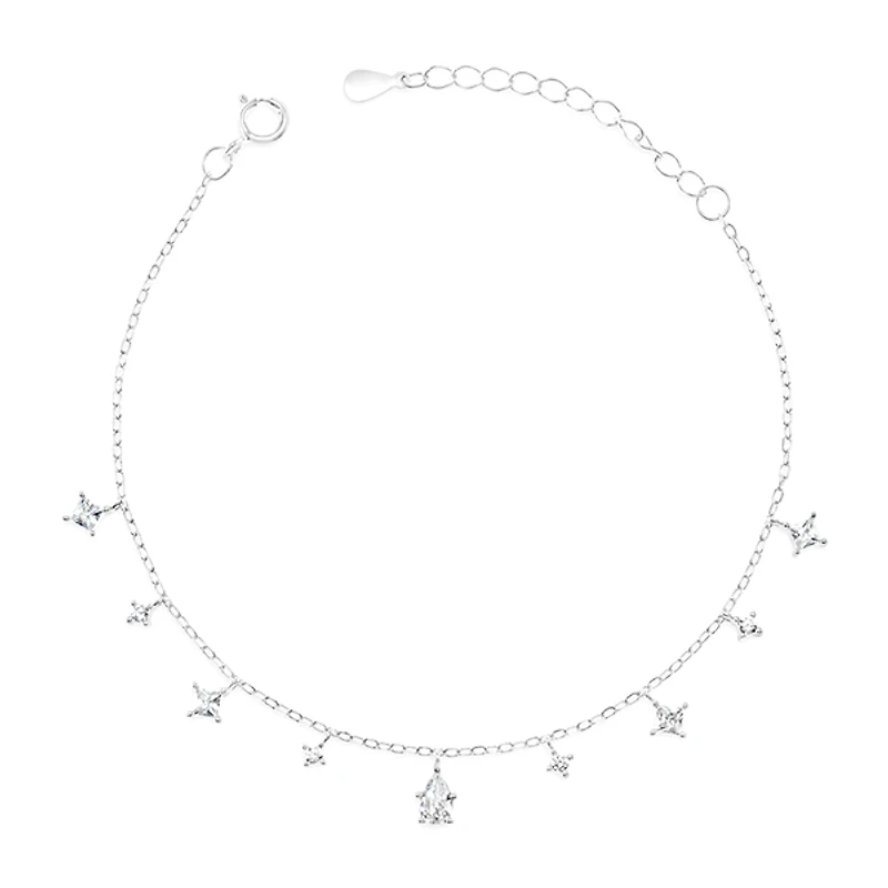 Sterling Silver Cubic Zirconia Bracelet 152234