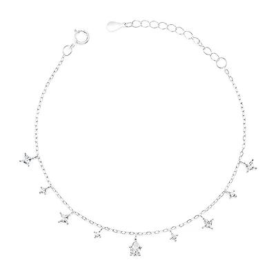 Sterling Silver Cubic Zirconia Bracelet 152234