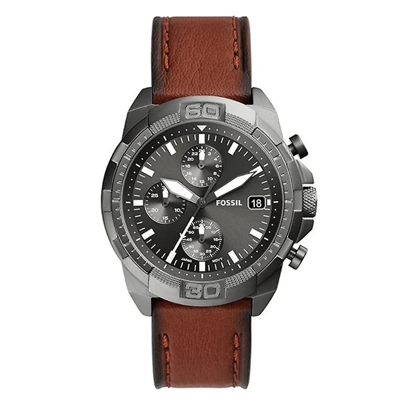 Fossil Bronson Chronograph Brown LiteHide Leather Watch 152908