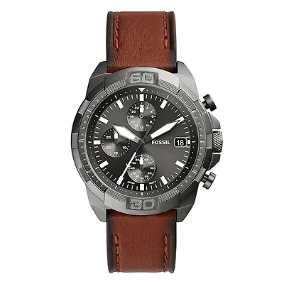 Fossil Bronson Chronograph Brown LiteHide Leather Watch 152908