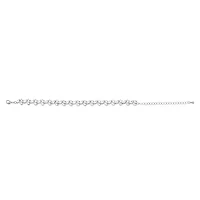 Bridal Silver Cubic Zirconia Bracelet 142899