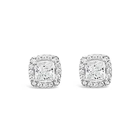 Sterling Silver Cubic Zirconia Square Studs 139379