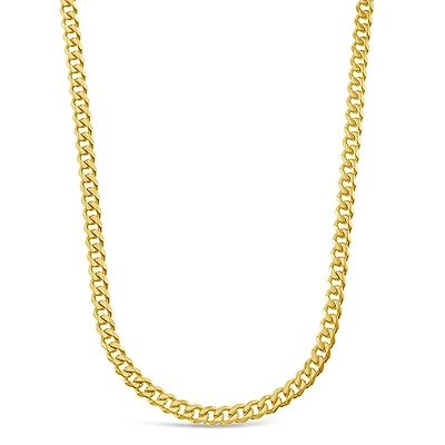 Stainless Steel Cuban Link 5mm Gold Necklace