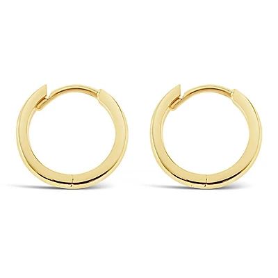 Gold Plated Sterling Silver Huggie Earrings 146428
