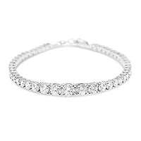 Sterling Silver Cubic Zirconia Tennis Bracelet
