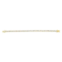 Bridal Gold Cubic Zirconia Tennis Bracelet 144197