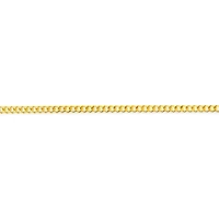 Gold Plated Sterling Silver Cuban Link Anklet 145117