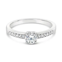 Sterling Silver Round Cubic Zirconia Ring 148067