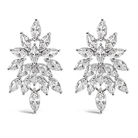 Bridal Silver Cubic Zirconia Necklace & Earrings Set