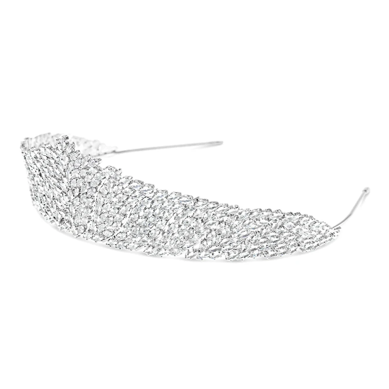 Bridal Silver Cubic Zirconia Tiara