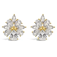 Bridal Gold Cubic Zirconia Necklace & Earrings Set 143586