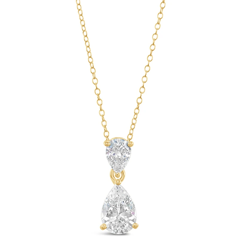 Gold Plated Sterling Silver Cubic Zirconia Necklace 152733