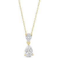 Gold Plated Sterling Silver Cubic Zirconia Necklace 152733