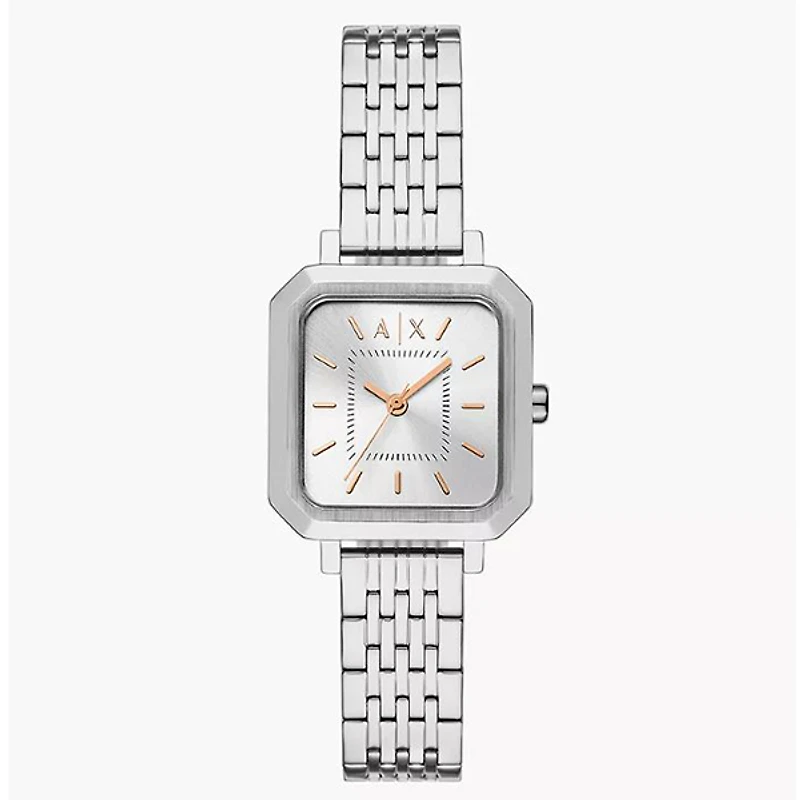 Armani Exchange Three-Hand Stainless Steel Watch 153657
