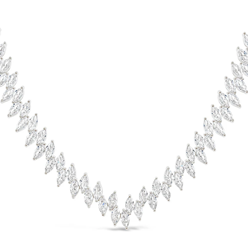 Bridal Silver  Cubic Zirconia Necklace  149296