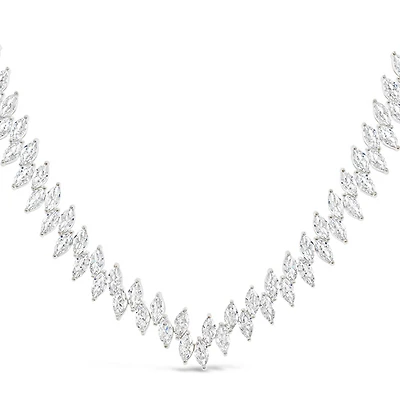 Bridal Silver  Cubic Zirconia Necklace  149296