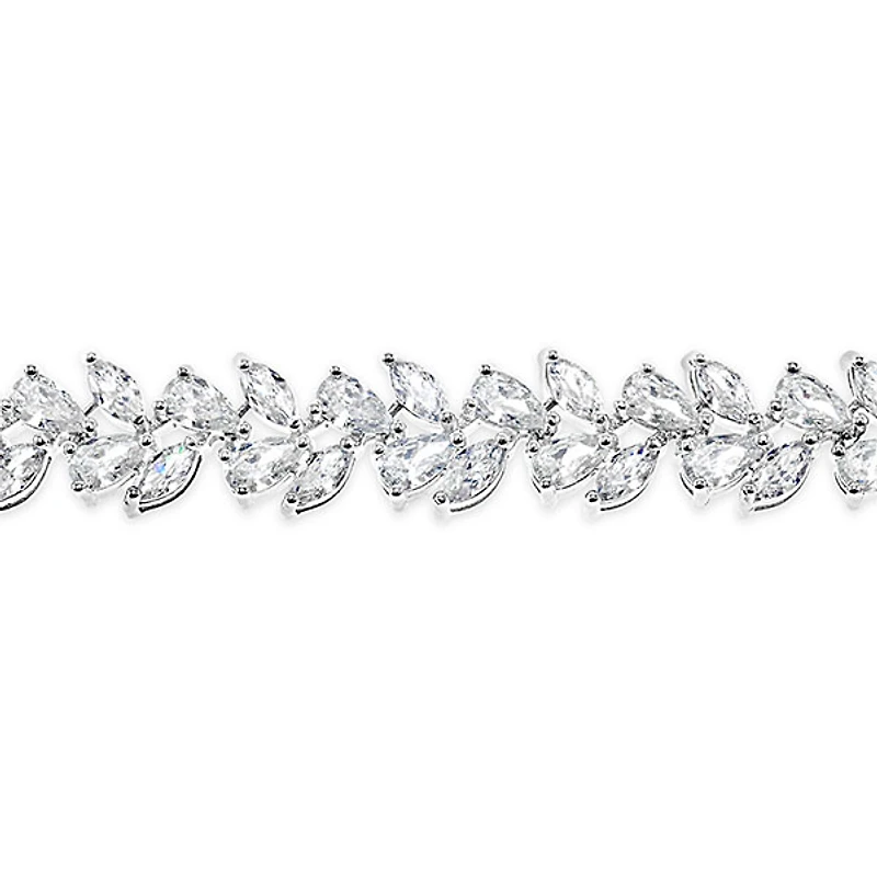 Bridal Cubic Zirconia Silver Bracelet 145887