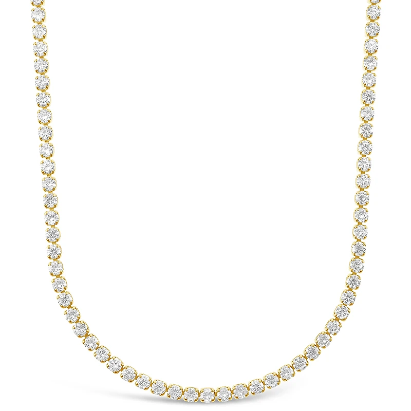 Fashion Cubic Zirconia Gold Tennis 12" Choker 143265