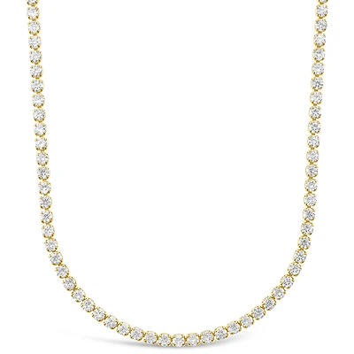 Fashion Cubic Zirconia Gold Tennis 12" Choker 143265