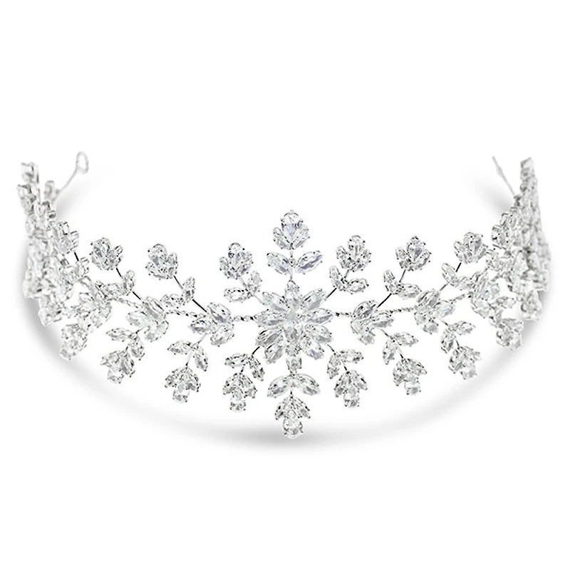 Bridal Silver Cubic Zirconia Headband
