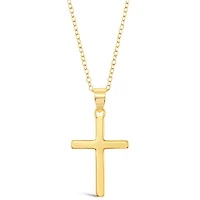 Gold Plated Sterling Silver Cross Necklace 146455