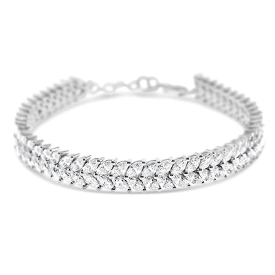 Sterling Silver Cubic Zirconia Tennis Bracelet 144939