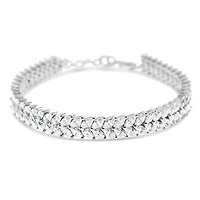 Sterling Silver Cubic Zirconia Tennis Bracelet 144939