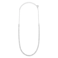 Fashion Cubic Zirconia Silver Tennis 12" Choker 143264