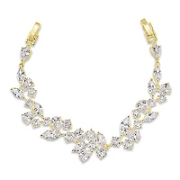 Bridal Gold Cubic Zirconia Bracelet 143590