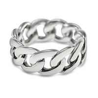 Men's Stainless Steel Cuban Ring 144173