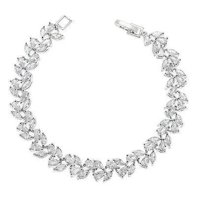 Bridal Cubic Zirconia Silver Bracelet 145887