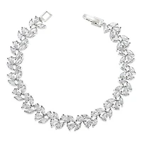 Bridal Cubic Zirconia Silver Bracelet 145887