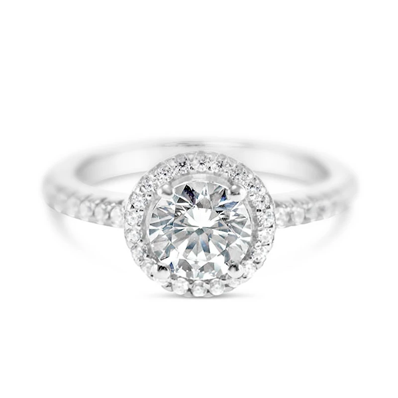 Sterling Silver Cubic Zirconia Round Ring 150246